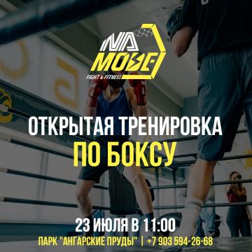 Открытая тренировка по боксу в парке "Ангарские пруды"