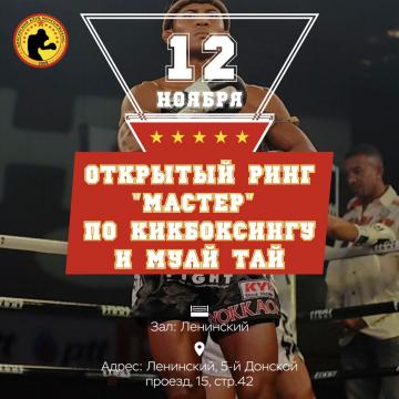 Открытый ринг "Мастер" по кикбоксингу и Муай Тай
